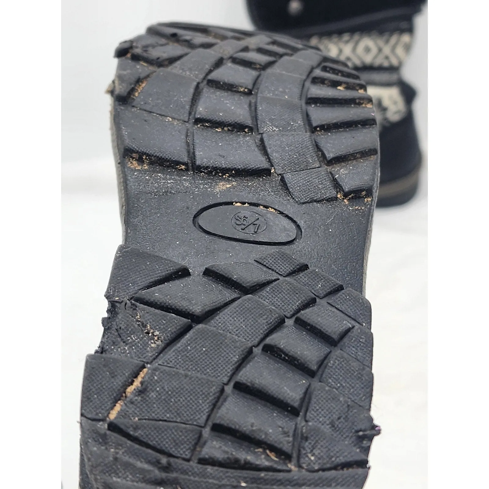 Rue 21 Boots Women 6/7 Knit Fair Isle Style Snow Boots Fold Over Faux Fur Lining Kamik Boots Snow