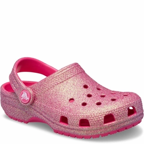 Crocs Kids Classic Glitter Clog Sandal Maintenance City Style
