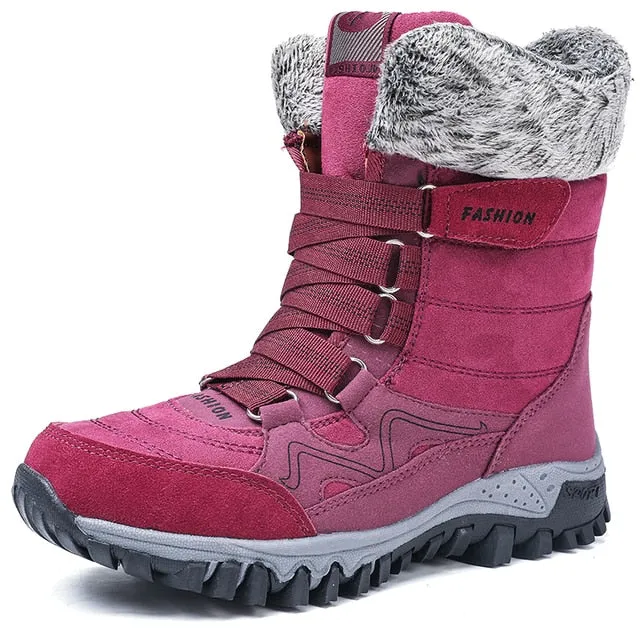 Cuzcare Orthopedic Women Boots Arch Support Warm NonSlip High Top Boots Northface Snow Boot