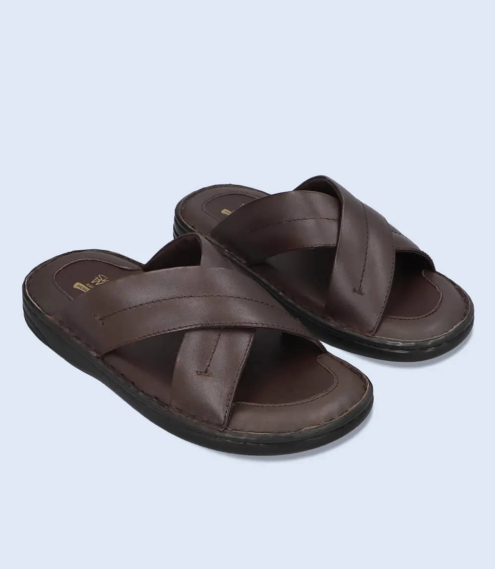 Slippers Flowers BM5904-BROWN-Men Comfort Slipper