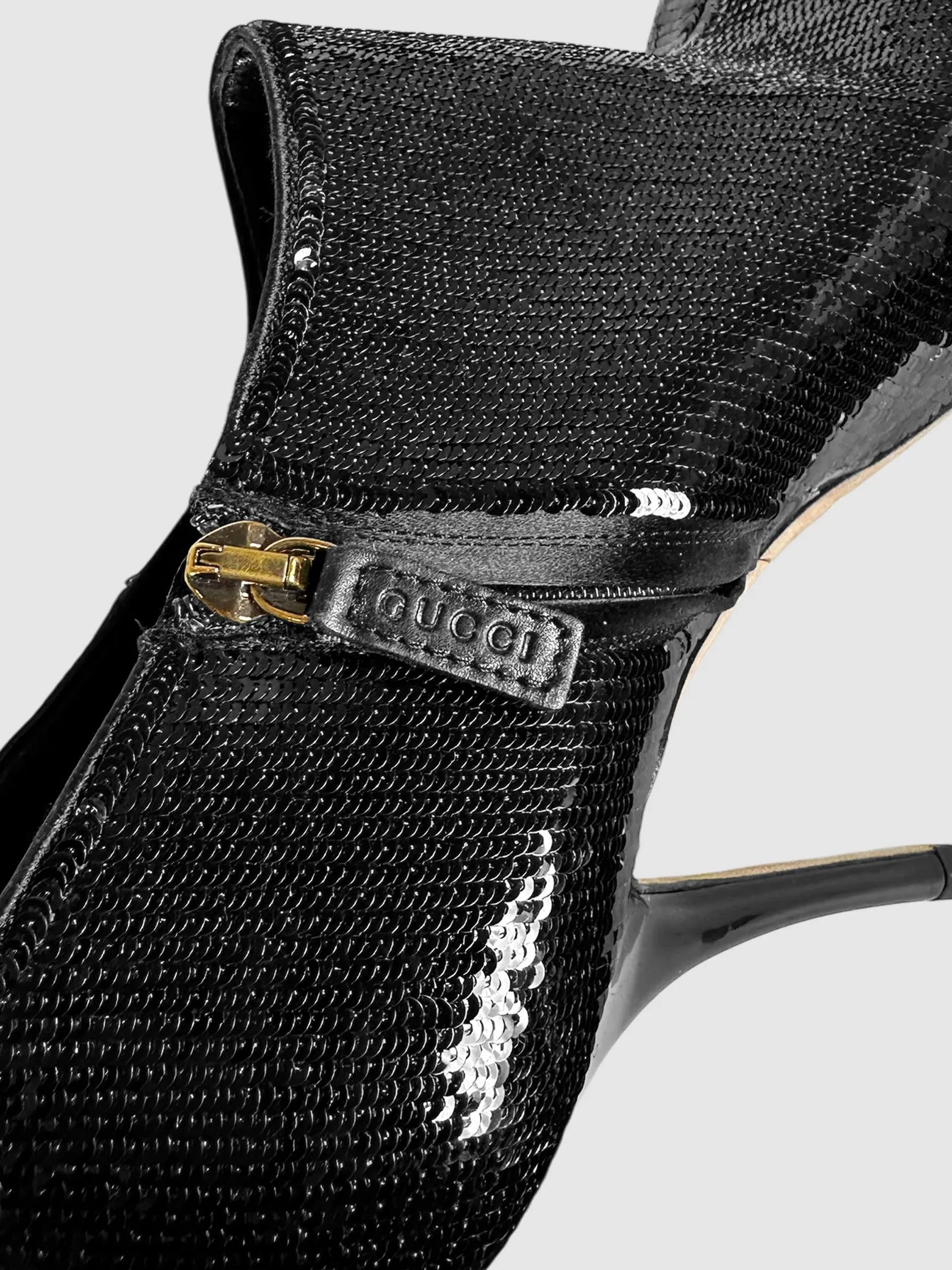 Adidas Prada Shoes Sequinned Ankle Bootie Pumps - Size 38