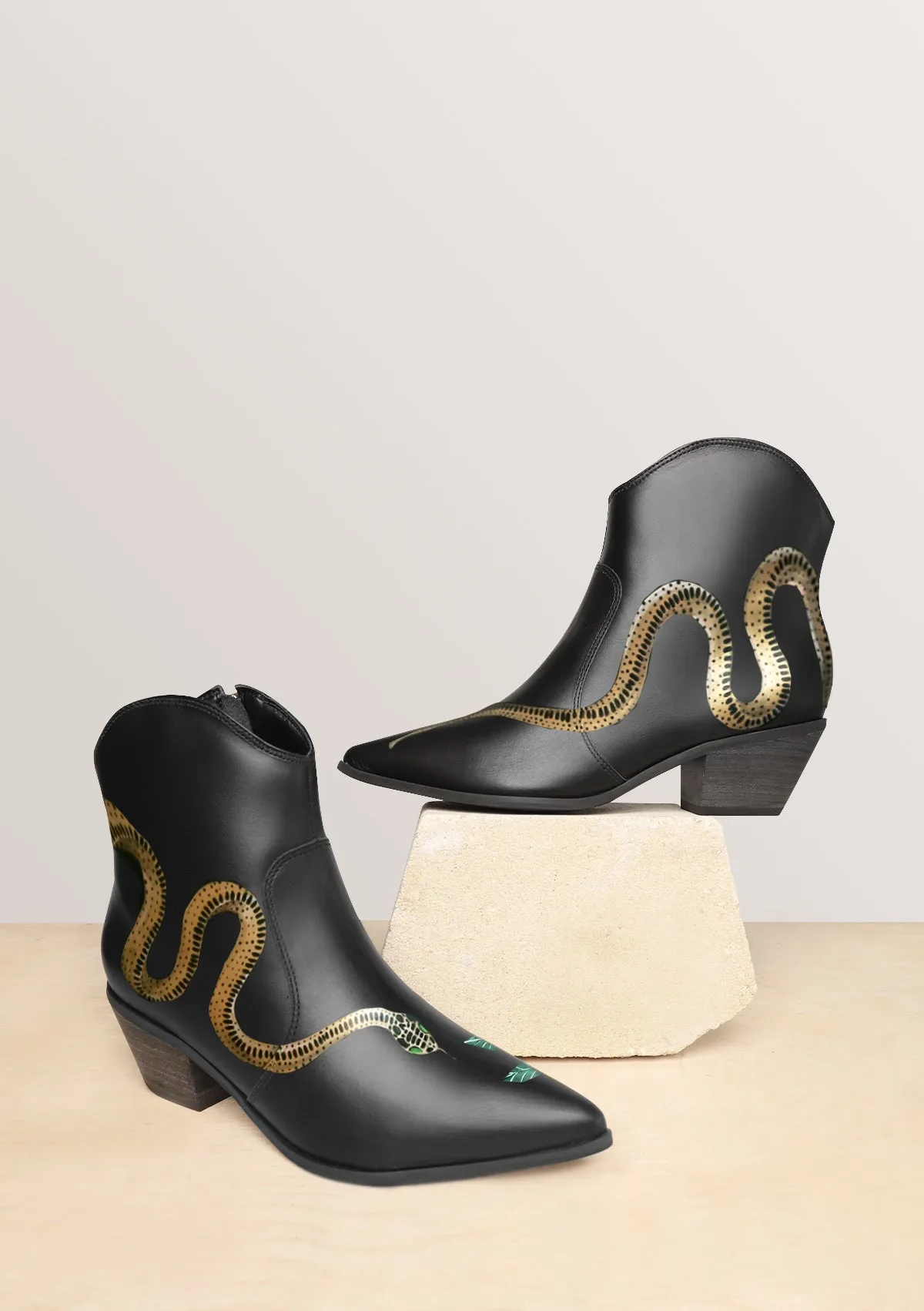 Adidas Shoes Size 6 Serpent Black Cowboy Boot