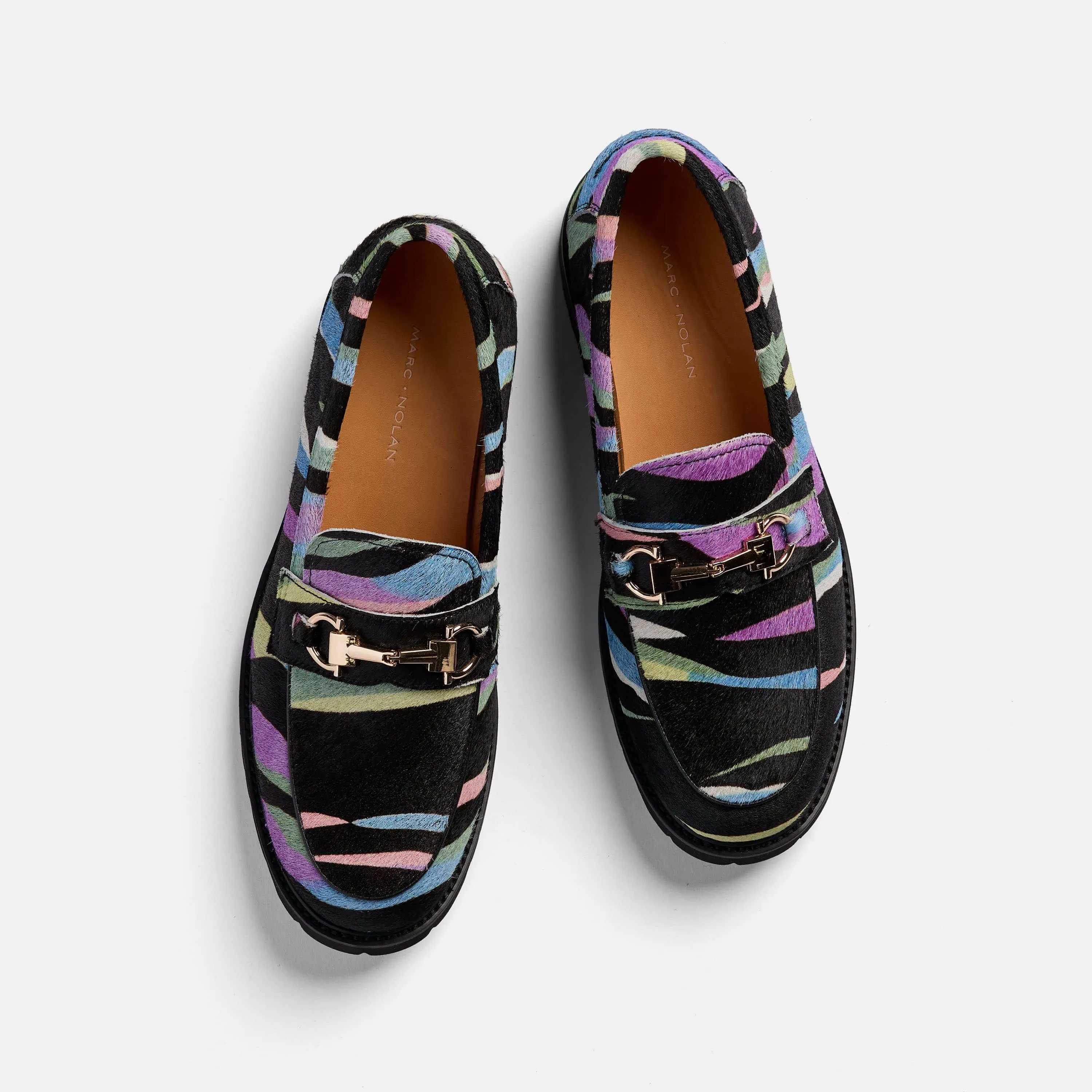 Ms. Boulevard Night Sky Suede Bit Loafers Loafers Shoes
