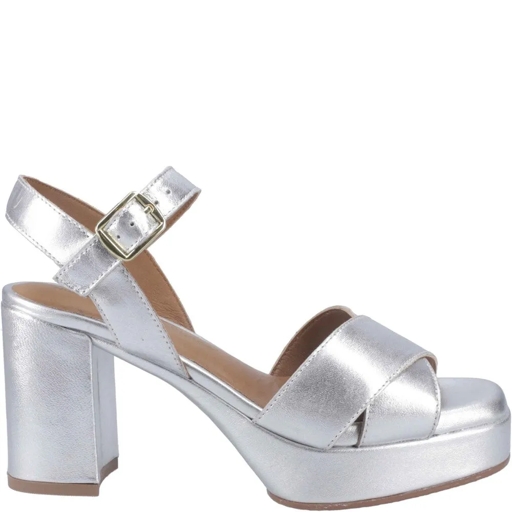 Custom Dress Shoes Silver Ophelia Leather Heels