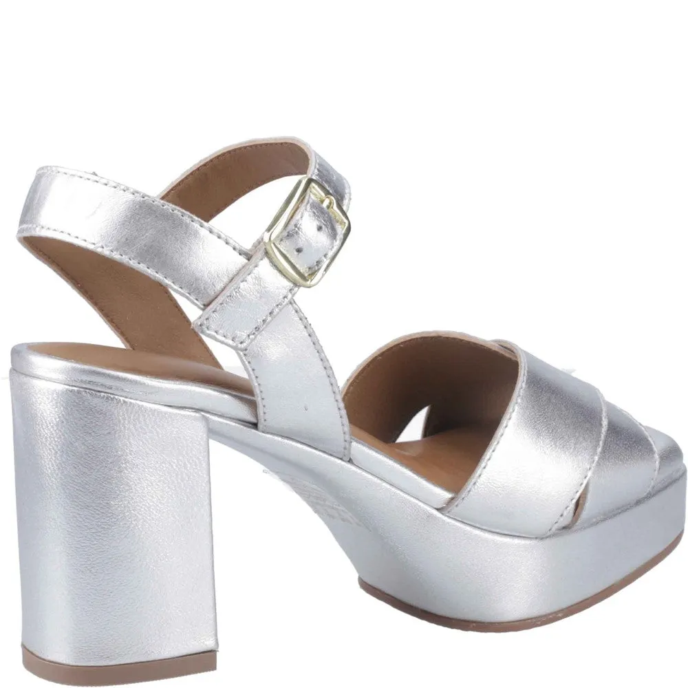 Shoes Black Dress Silver Ophelia Leather Heels