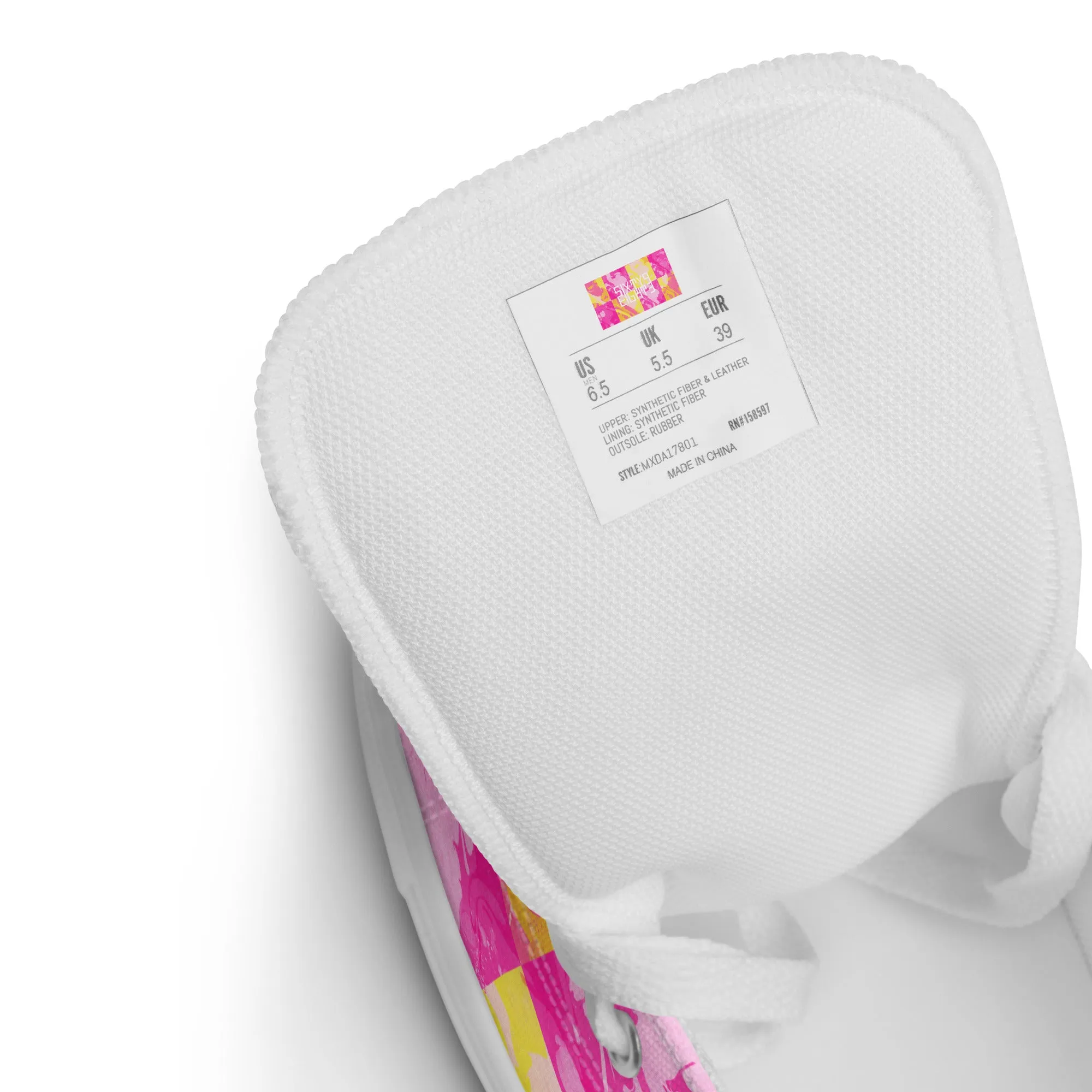 Sixty Eight 93 Logo White Marble #1 Women's High Top Shoes High Heel Shoes With Spikes