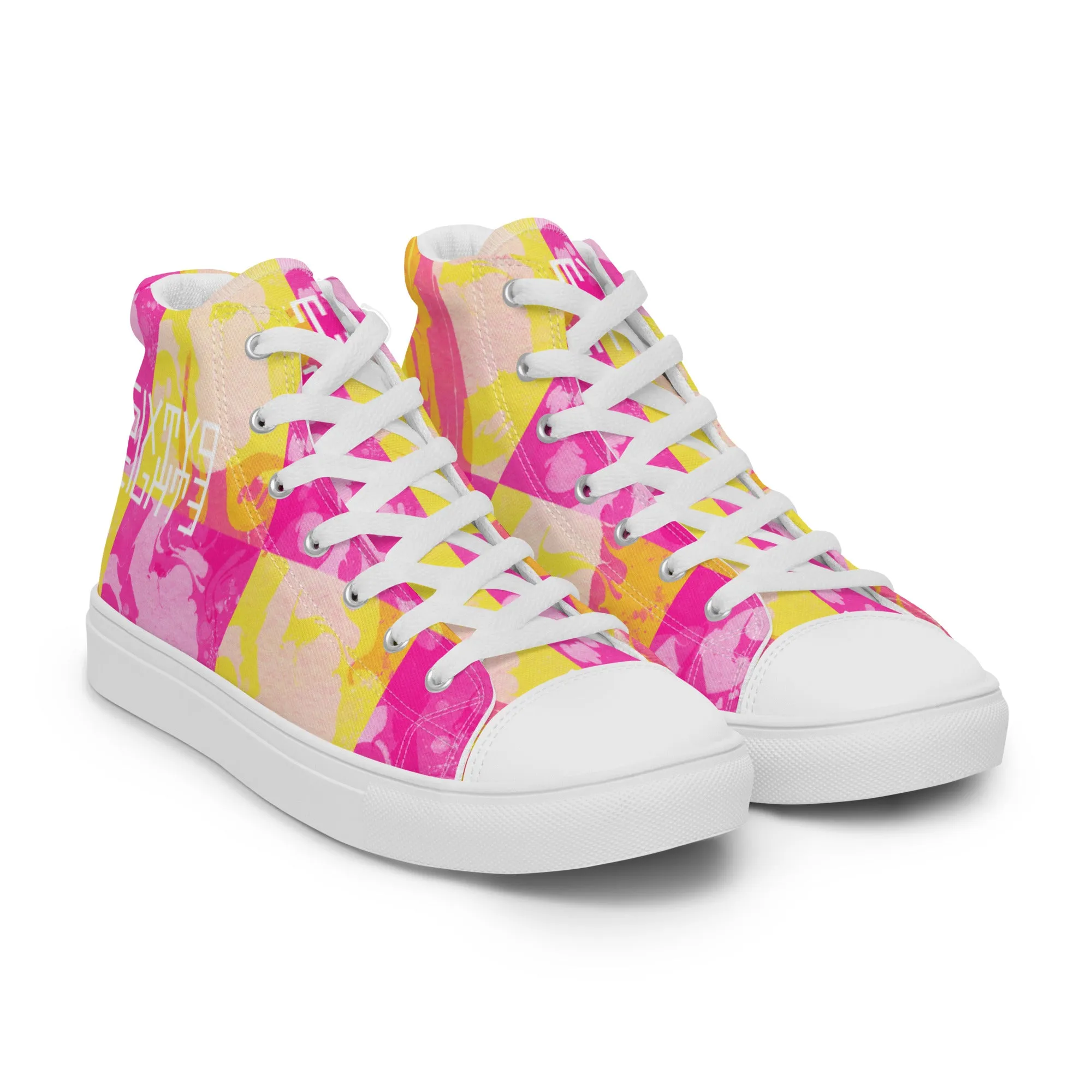 Bow High Heels Sixty Eight 93 Logo White Marble #1 Women's High Top Shoes