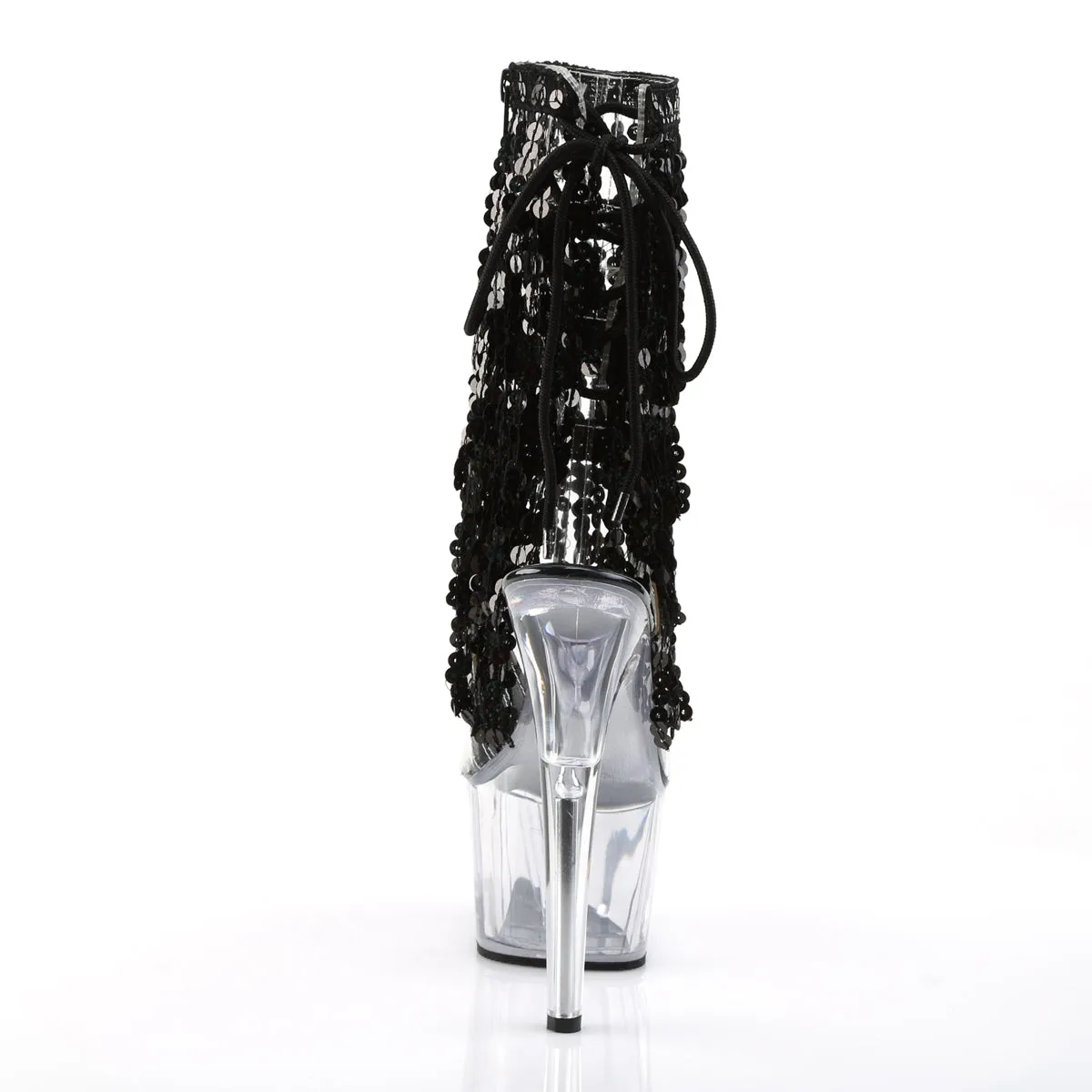 ADORE-1017SQF Pleaser Clear/Black Sexy Platform Shoes (Pole Dancing Heels) Asics Shoes Safety