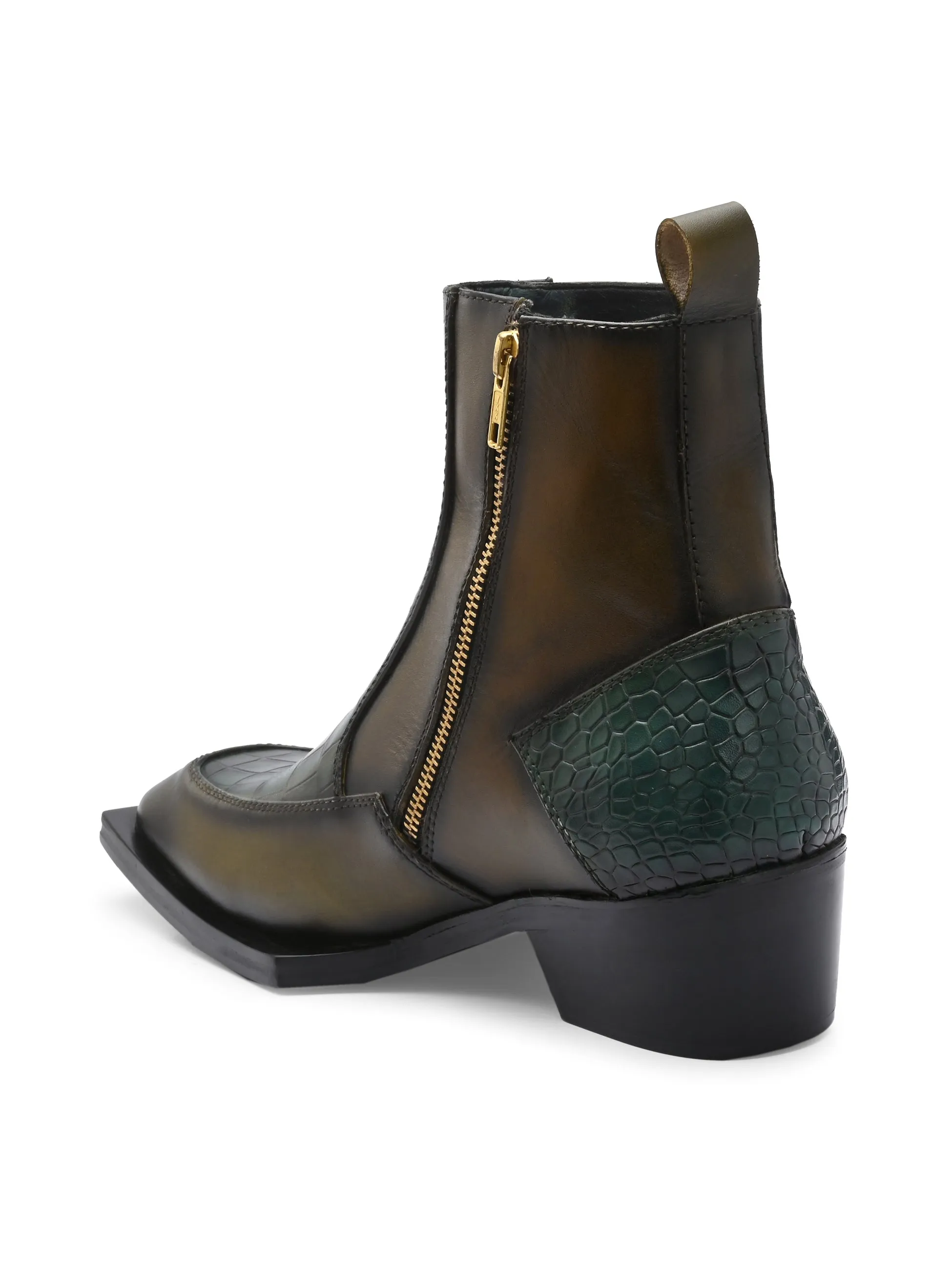 Cute Winter Boots Meaning Tiktok Skrob The Olive Croco Boot