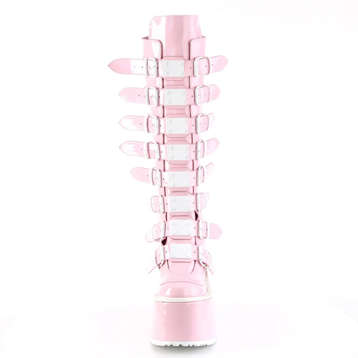 Work Boots Plantar Fasciitis 5 Inch Platform SWING-815 Baby Pink