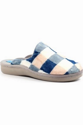 Lunar Yasmina Blue Mule Slipper KLS133 Trendy Appearance