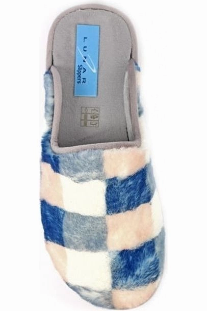 Lunar Yasmina Blue Mule Slipper KLS133 Comfortable Fit For Long Runs