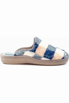 Lunar Yasmina Blue Mule Slipper KLS133 Quick Slip Fit Shoes