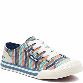 Rocket Dog Jazzin Aster Lace Up Trainer Minimal Texture