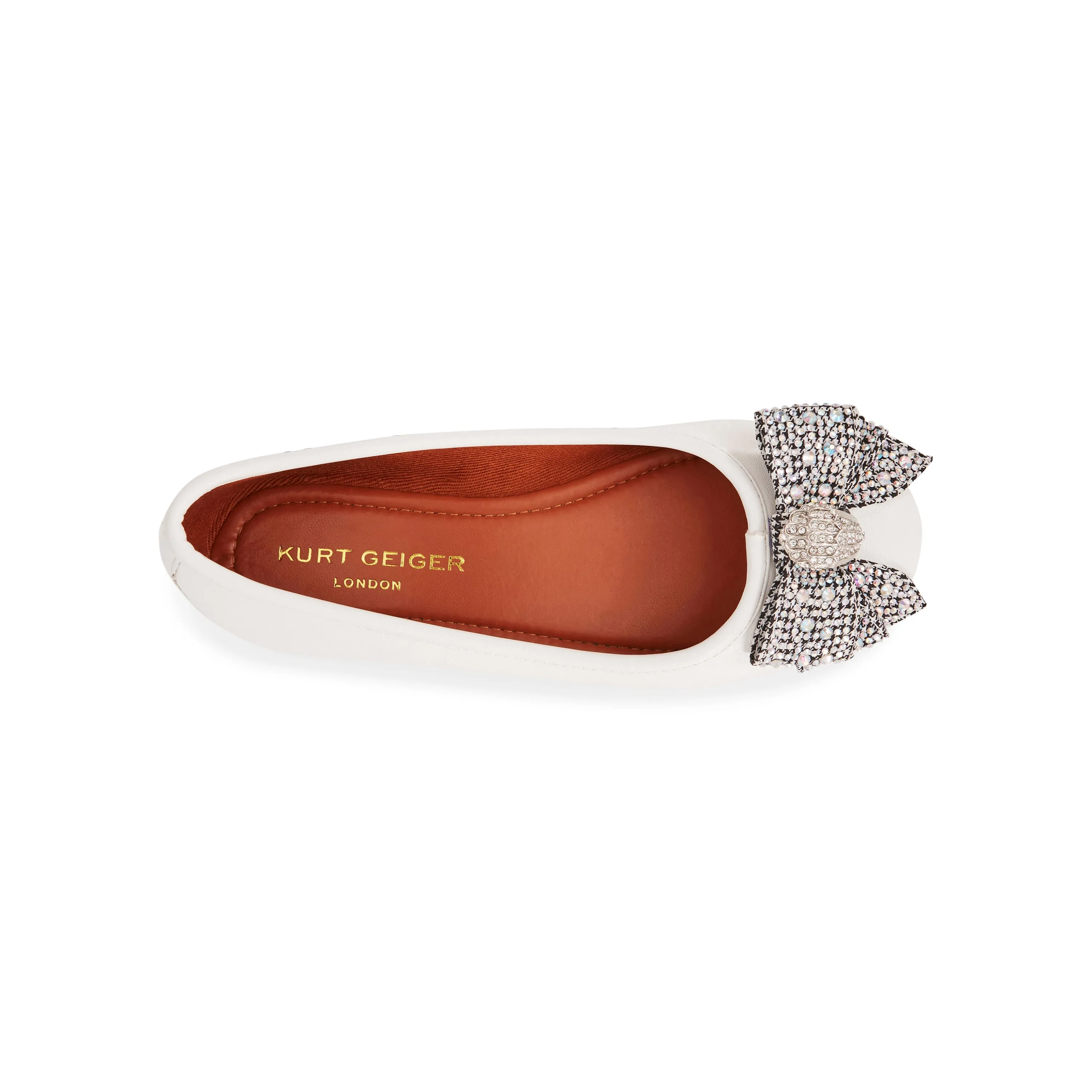 Arch Support Indoor Slippers Mini Kensington Ballet Flat - Big Kid White