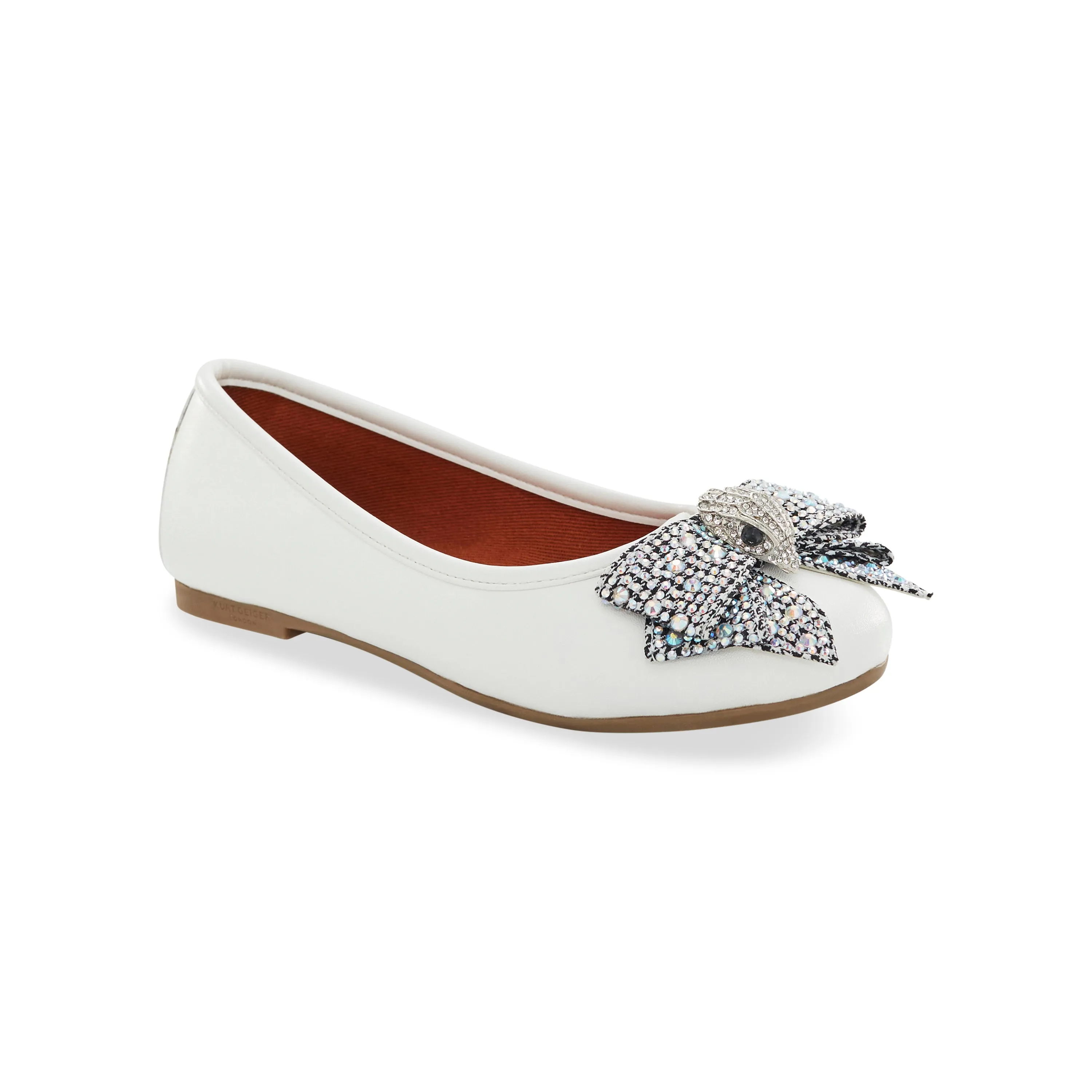 Needle Felt Slippers Mini Kensington Ballet Flat - Big Kid White