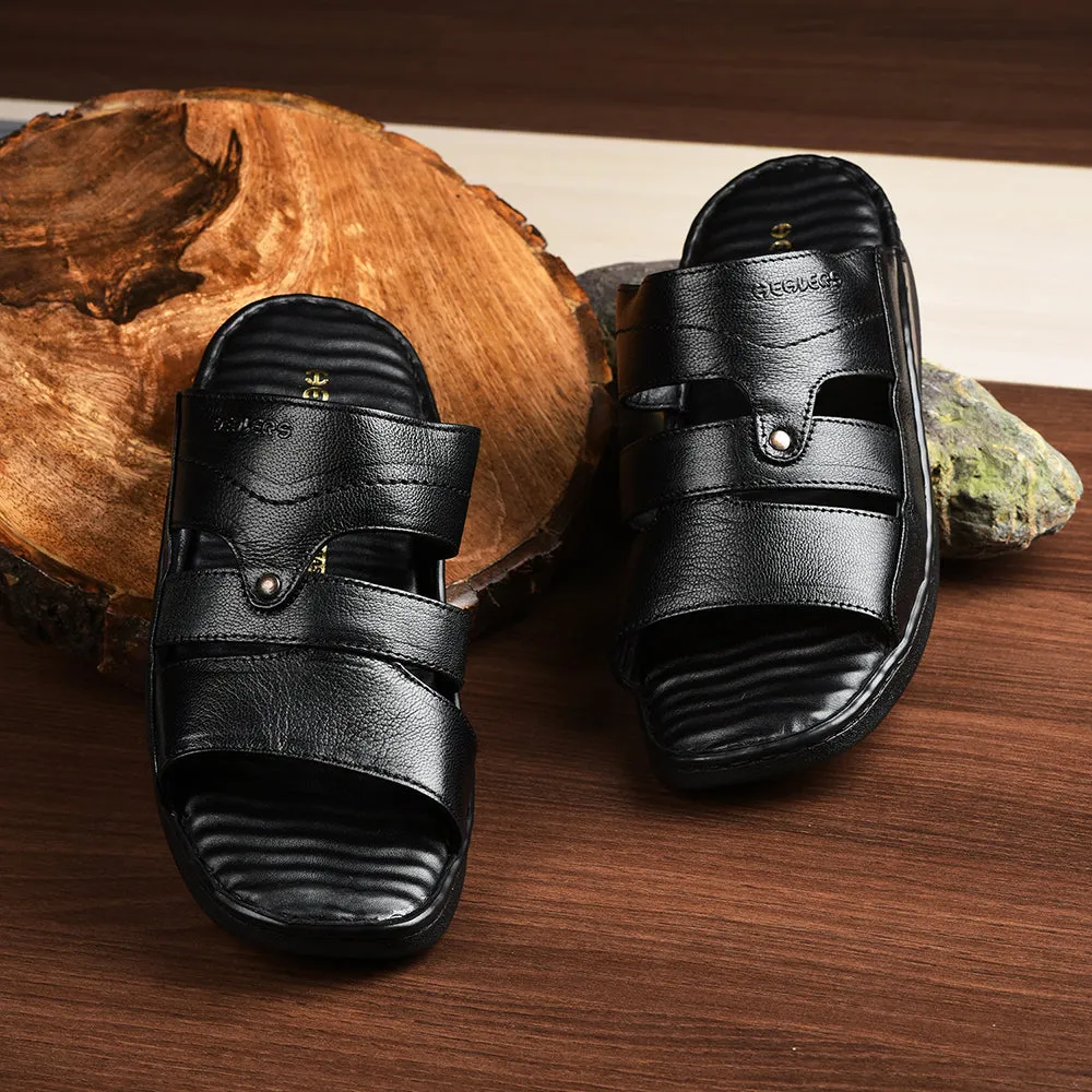 Healers By Liberty Men 2191-50 Black Casual Slippers Best Slippers For Achilles Tendonitis