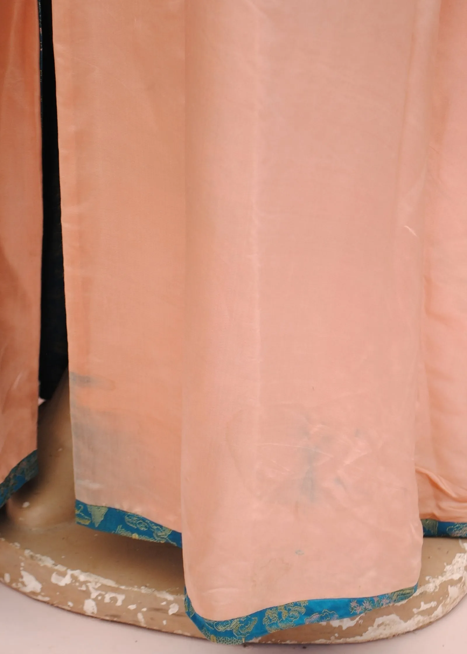 Grendene Slippers Stunning Vintage 40s Turquoise Brocade Housecoat with Slippers