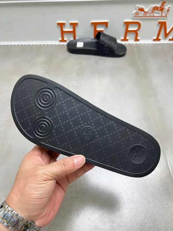 YGS07 Women and Man Leather Slippers 36-45 Shoes with Box Tasmin Slippers