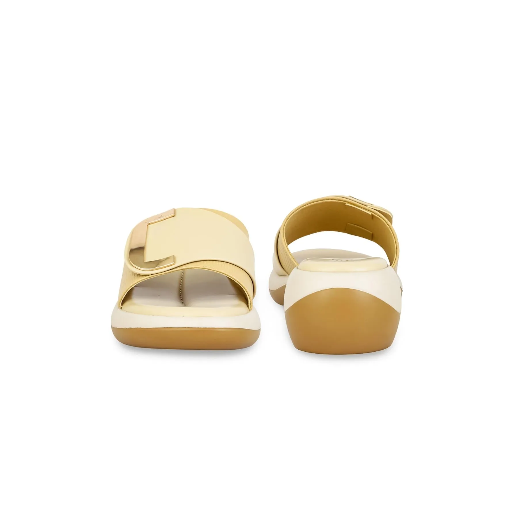 Beige Formal Slipper PU0528 Wing Slippers