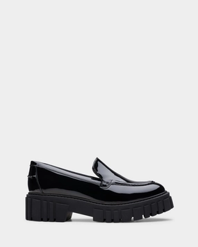 Page Loafer Black Patent Comfortable Sole