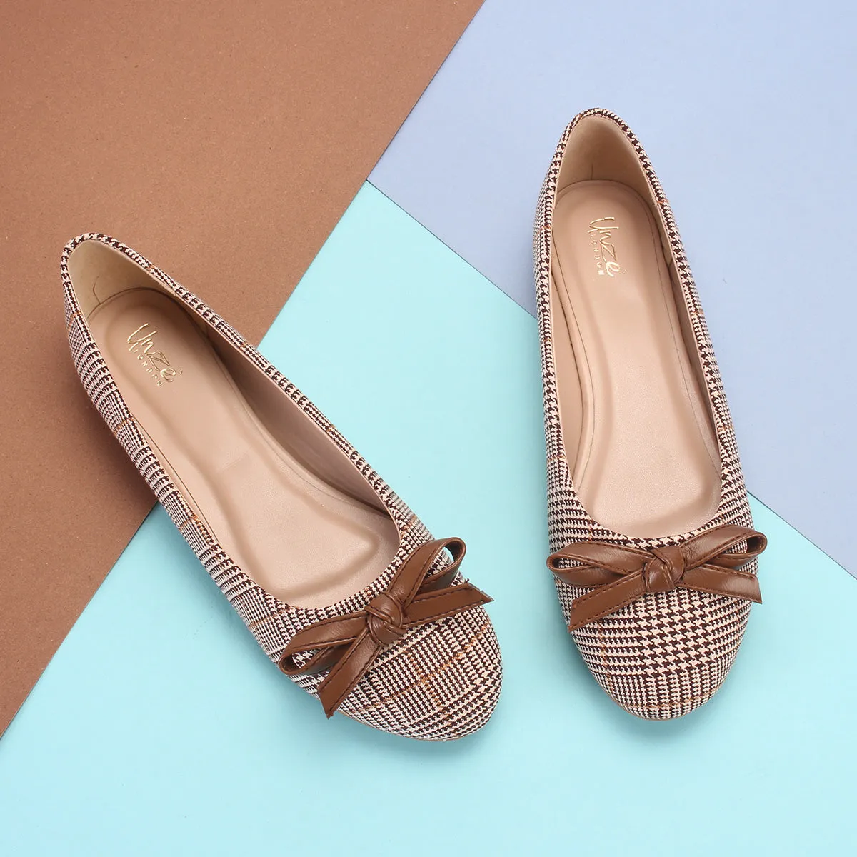 Flat Sole Bike Shoes Womens "ANNA" Flat Slip On Ballet Pumps