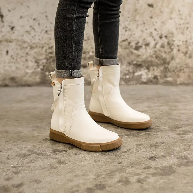 Dog Snow Pants With Attached Boots WaxingLeather Chelsea Boots Handmade British Boots Double Zip Fleece Lined Snow Boots