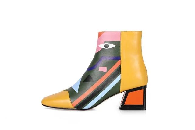 Best Snow Boots Non Slip Fashion Brand Women Ankle Snow Boots Warm High Heels Ladies Shoes Woman Party Wedding Pumps Basic Genuine Leather Boots