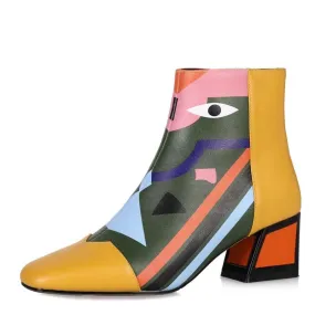 North Face Snow Boots Chilkats Fashion Brand Women Ankle Snow Boots Warm High Heels Ladies Shoes Woman Party Wedding Pumps Basic Genuine Leather Boots