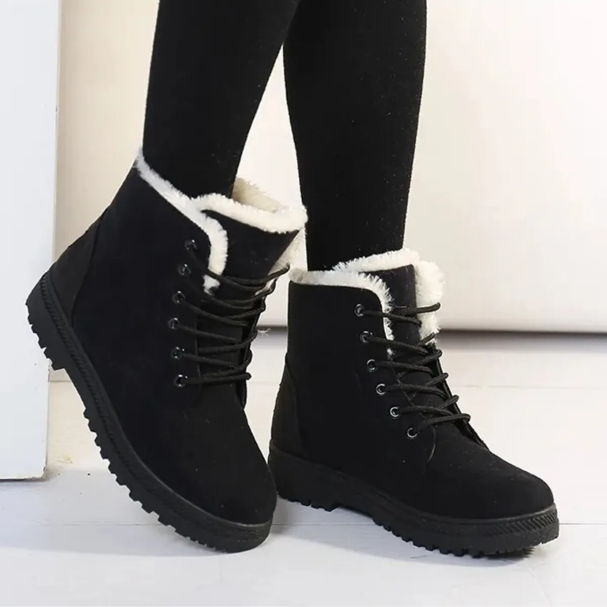 Walking Boots For Ice And Snow Casual Non-Slip Snow Boots with Wool for Women | Ideal for Winter