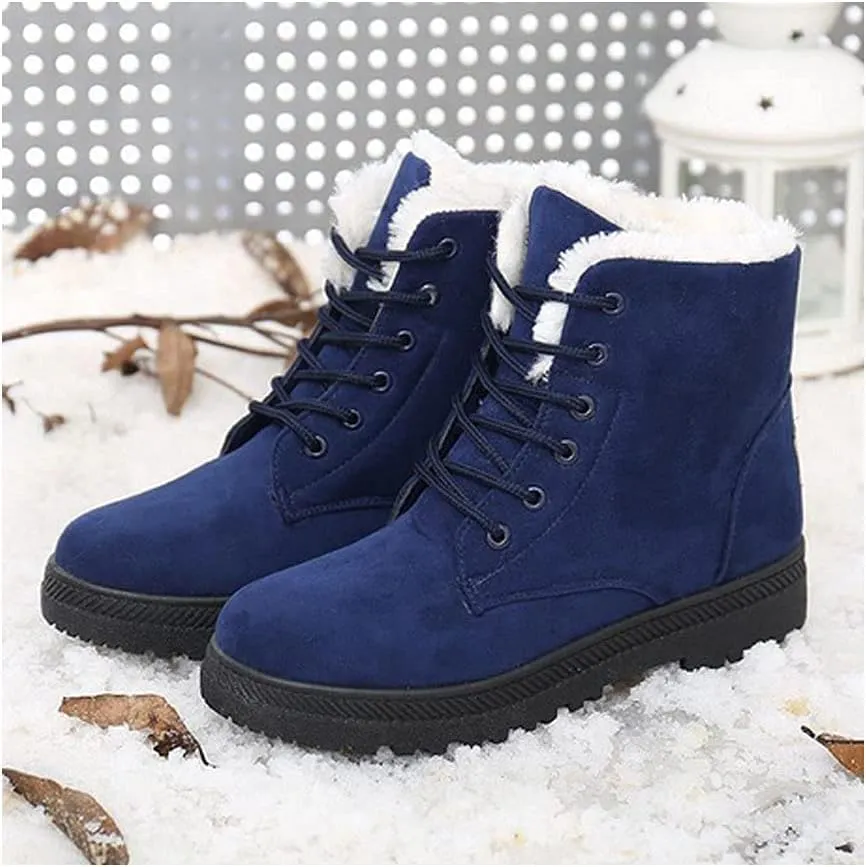Casual Non-Slip Snow Boots with Wool for Women | Ideal for Winter Skdoiul Winter Snow Boots
