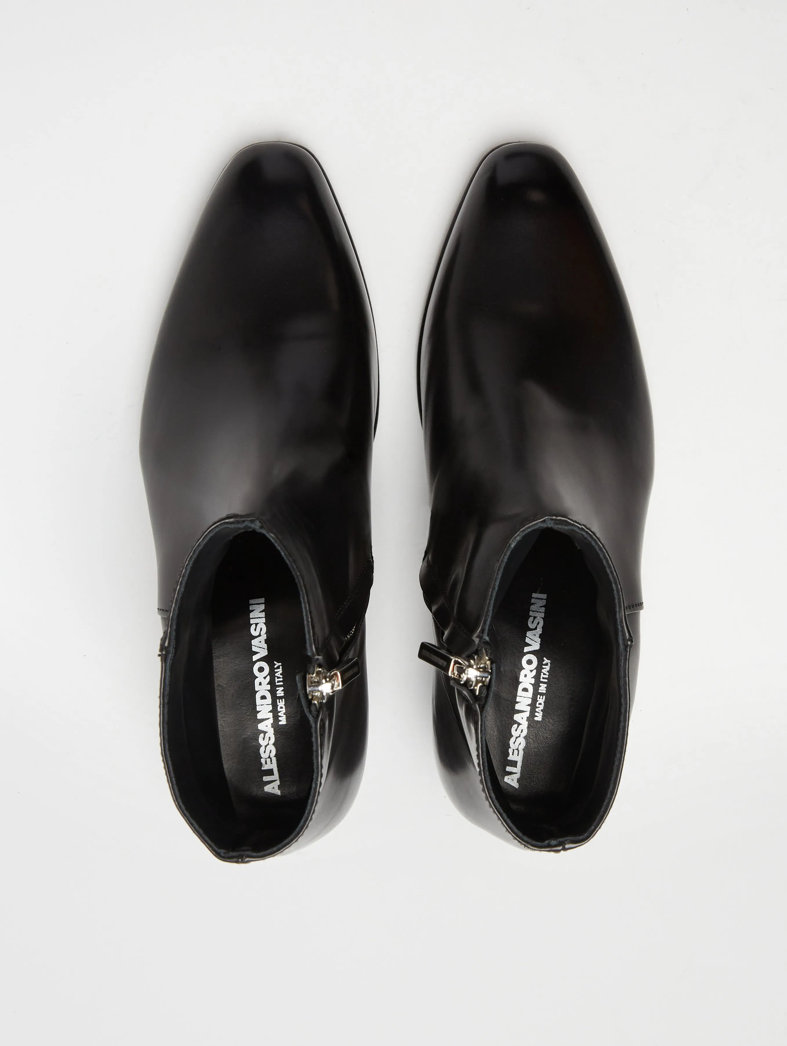 SONNY 40MM ANKLE BOOT IN BLACK CALFSKIN Boots Waterproof