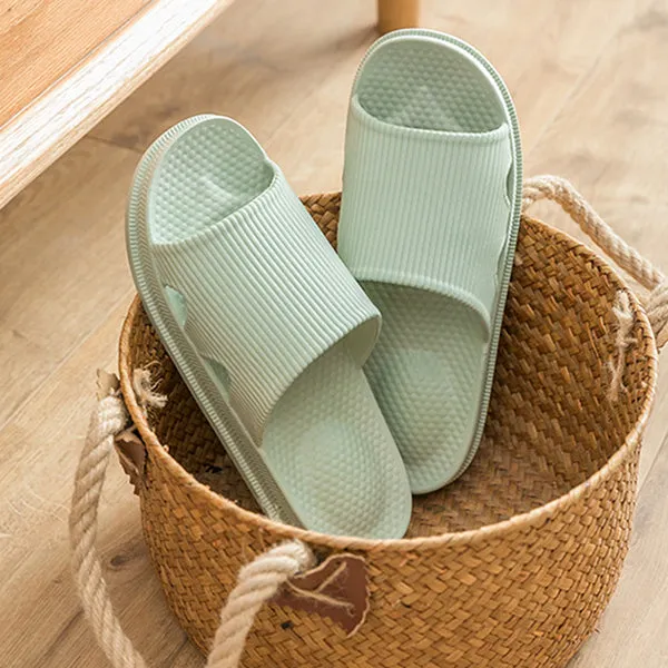 Women Bathroom Slippers With Heel Massage Ball Design Shoes At Home Dinosaur Slippers