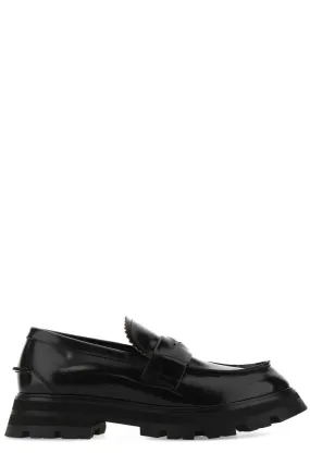 Loafers Outfit Skirt Alexander McQueen Ridged Slip-On Loafers