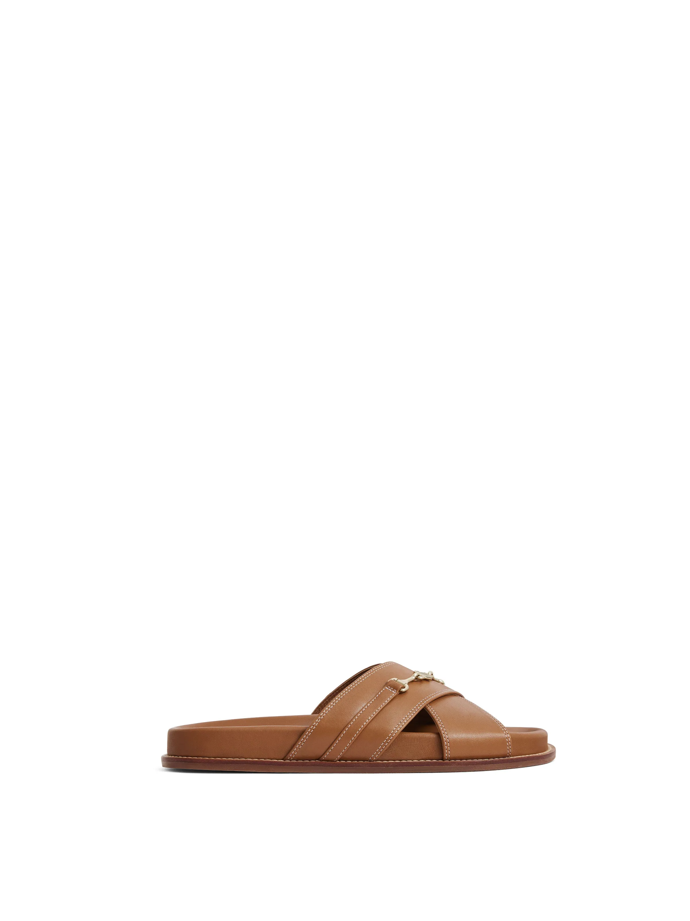 Southwold - Tan Leather Slide On Loafers