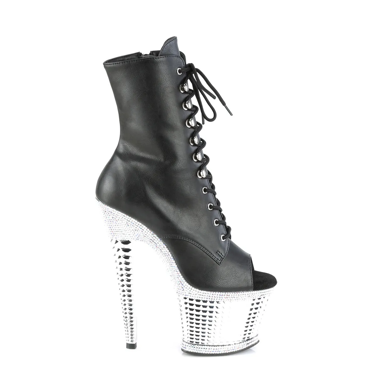 SPECTATOR-1021RS Pleaser Black Faux Leather Sexy Platform Shoes (Pole Dancing Heels) Purchase Asics Shoes