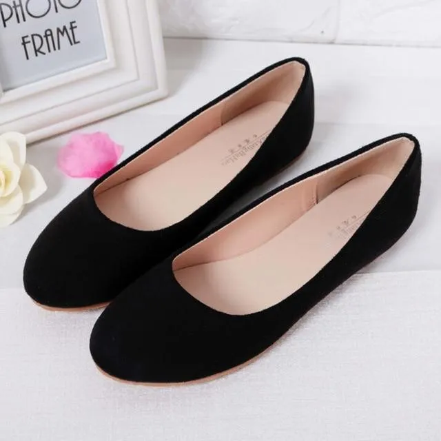 Spring Summer Ladies Shoes Ballet Flats Women Flat Shoes Woman Ballerinas Black Large Size 43 44 Casual Shoe Sapato Womens Loafe Flat Stock Shoe Molding