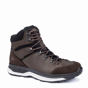 Trekking Footwear Stable Hanwag Bluecliff ES Boot Mocca / Black