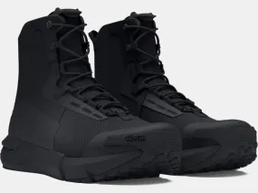 Under Armour Men's Charged Valsetz Black Tactical Boots Best Work Boots With Zipper