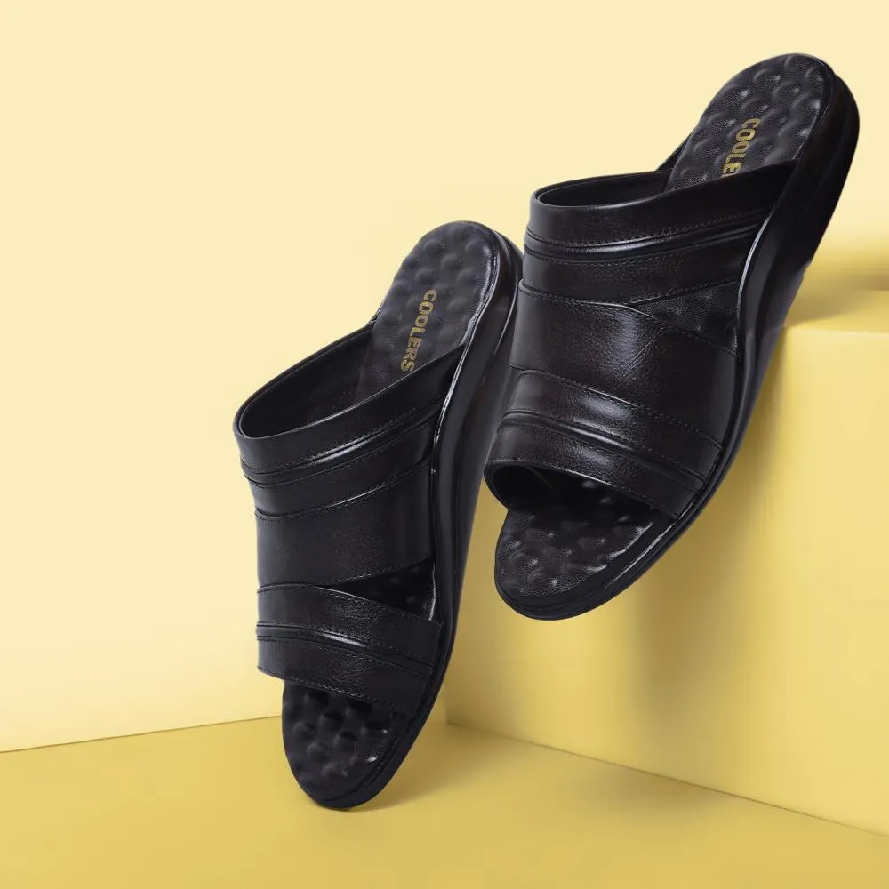 Coolers Brown Casual Slippers For Men 7193-901 By Liberty Dad Slippers