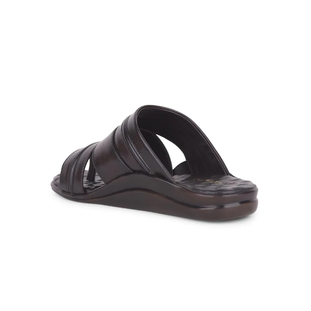 Coolers Brown Casual Slippers For Men 7193-901 By Liberty Posey Slippers