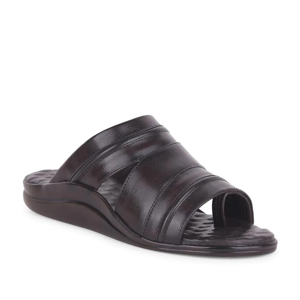 Cheap Ballet Slippers Coolers Brown Casual Slippers For Men 7193-901 By Liberty