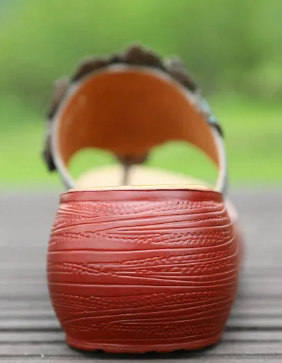 Slippers On Black Friday Summer Peacock Wedge Flip-flop Slippers