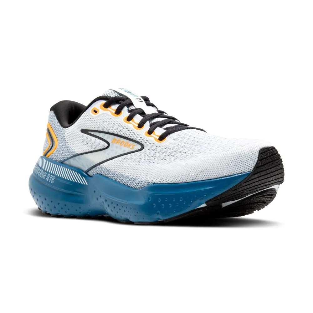 'Brooks' Men's Glycerin GTS 21 - White / Sapphire / Orange Wagwear Boots
