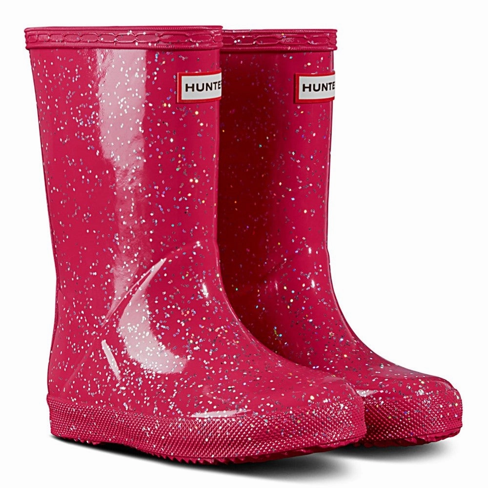 Eco Friendly Ultimate Comfort Hunter Kids First Classic Giant Glitter Rain Boots