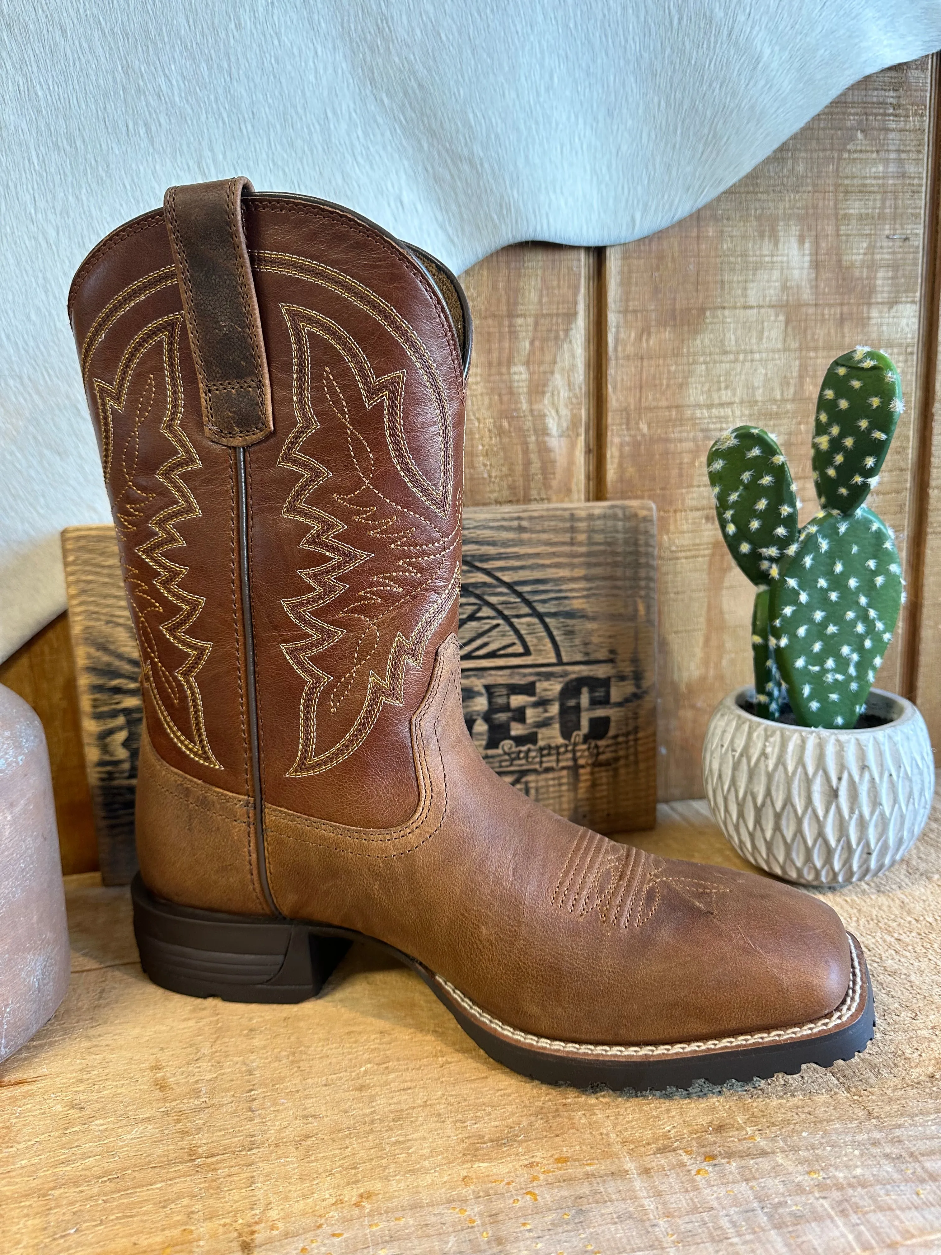 Ariat Hybrid Ranchwork Western Boot Work Boots Tactical