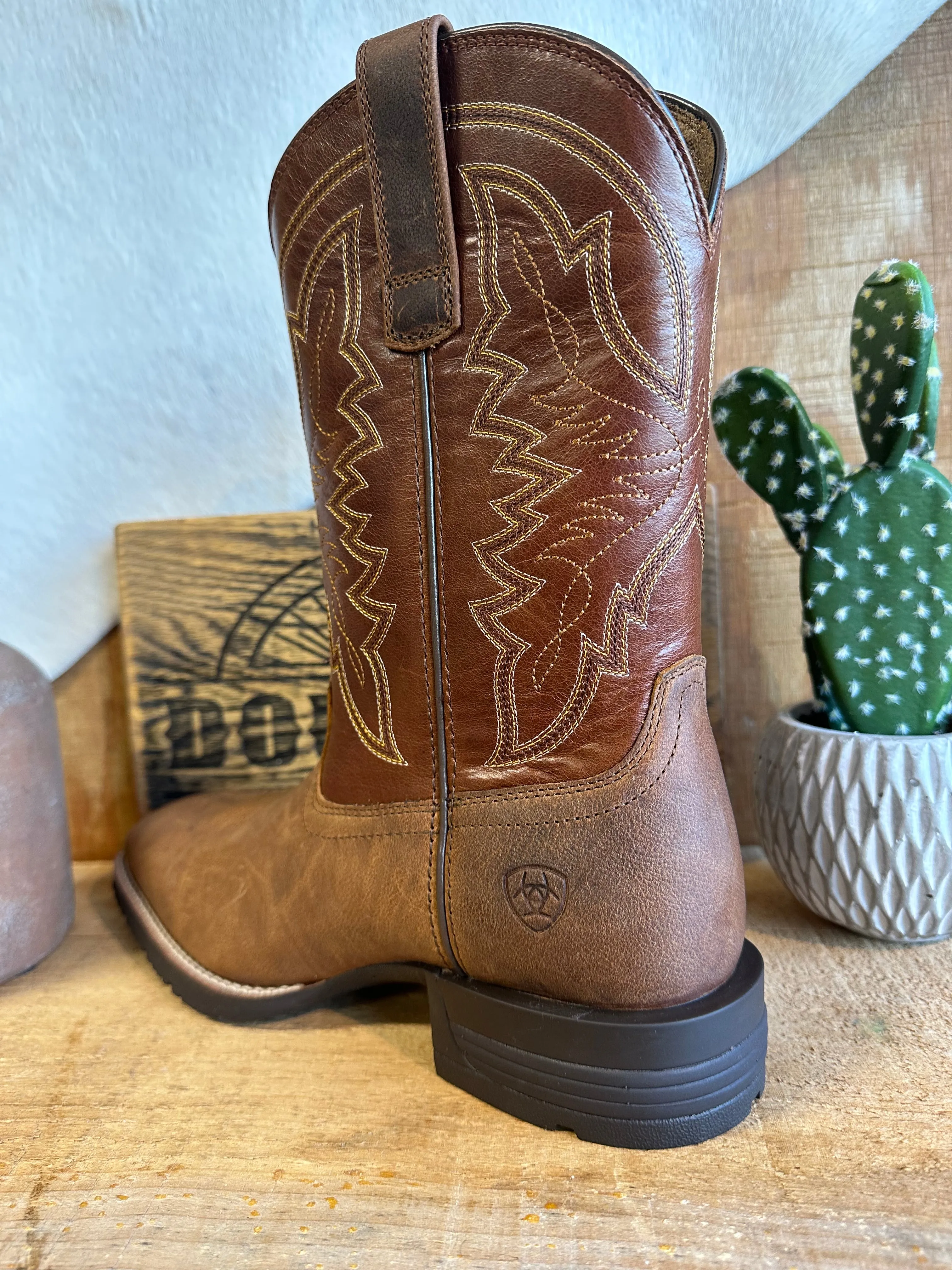 Workhog Steel Toe Work Boots Ariat Hybrid Ranchwork Western Boot