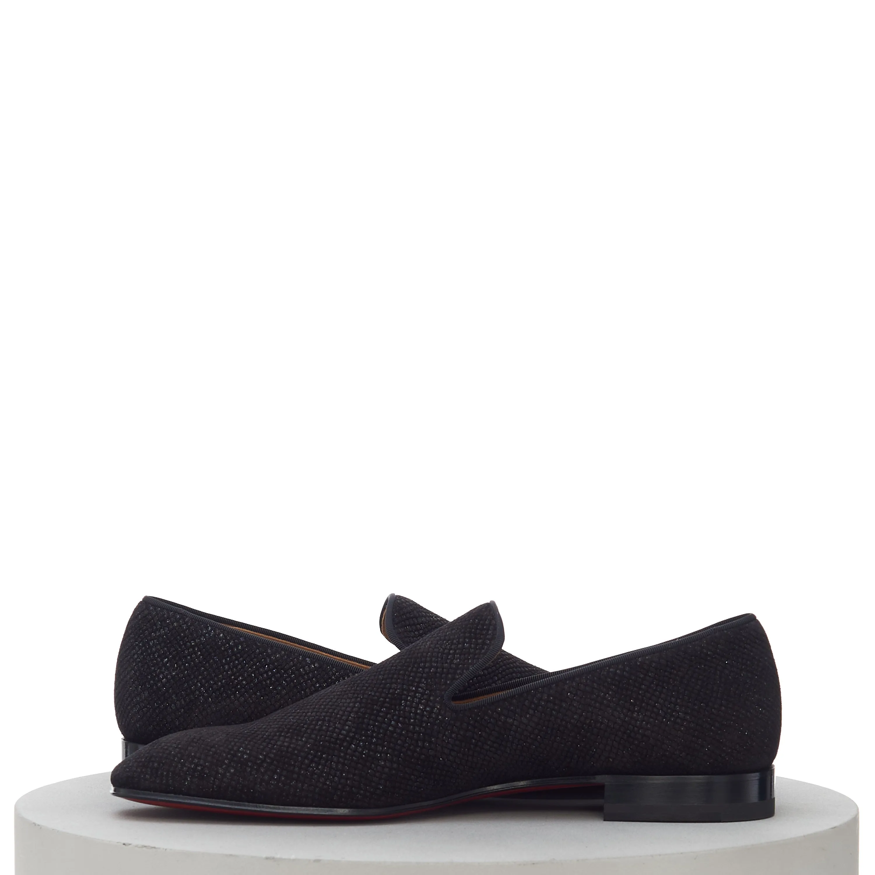 Dandelion Loafer In Black Crosta Leather Wedding Dress Shoe