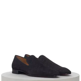 Male Dress Shoes Dandelion Loafer In Black Crosta Leather