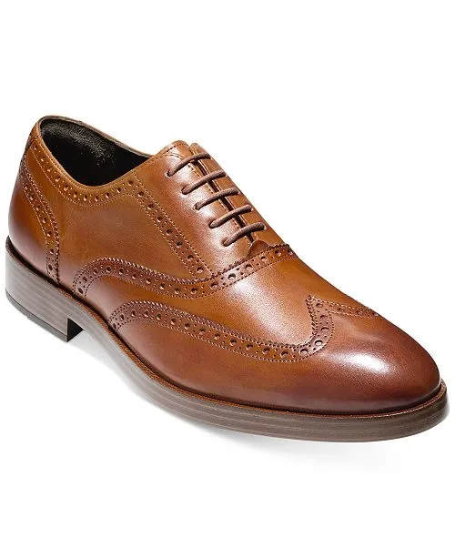 Men's Henry Grand Short Wing-Tip Oxfords Lace Dress Shoe